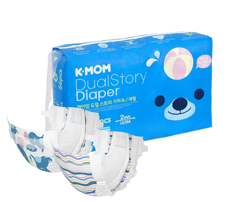 картинка K-MOM Подгузники на липучках — экономичная упаковка магазин детских колясок La Baby